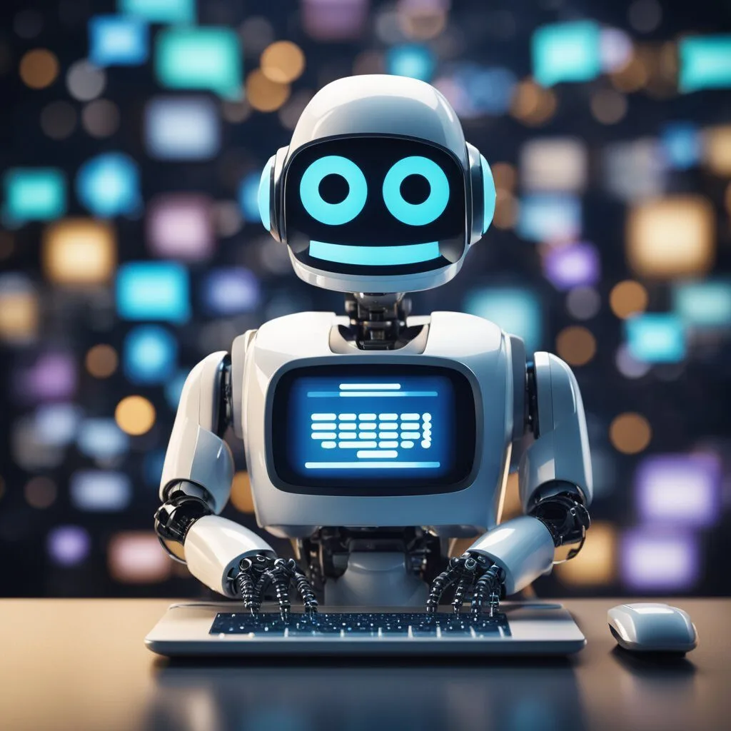 upgrade digitals ai chatbot service robot with a keyboard